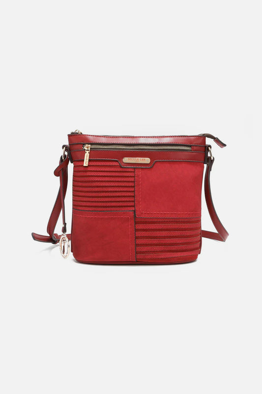 Nicole Lee USA Scallop Stitched Crossbody Bag