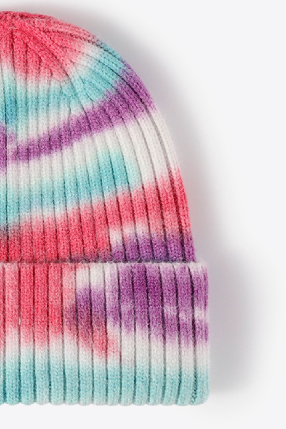 Tie-Dye Ribbed Knit Beanie