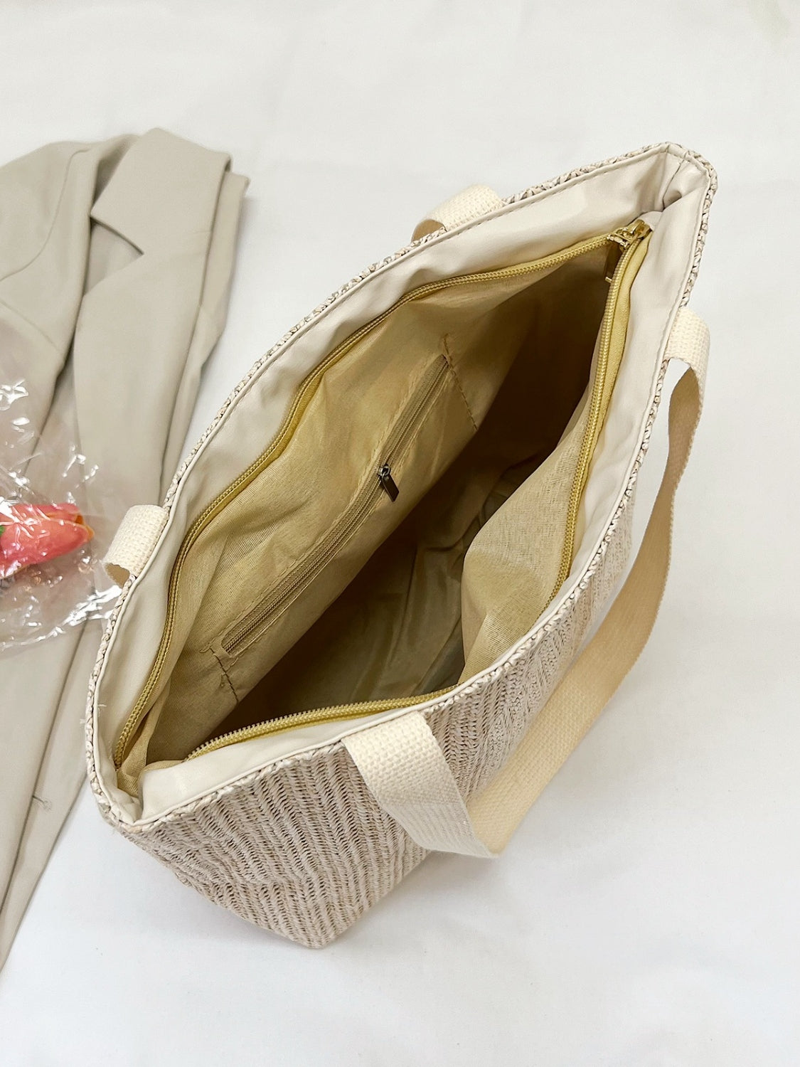 Straw Woven Tote Bag