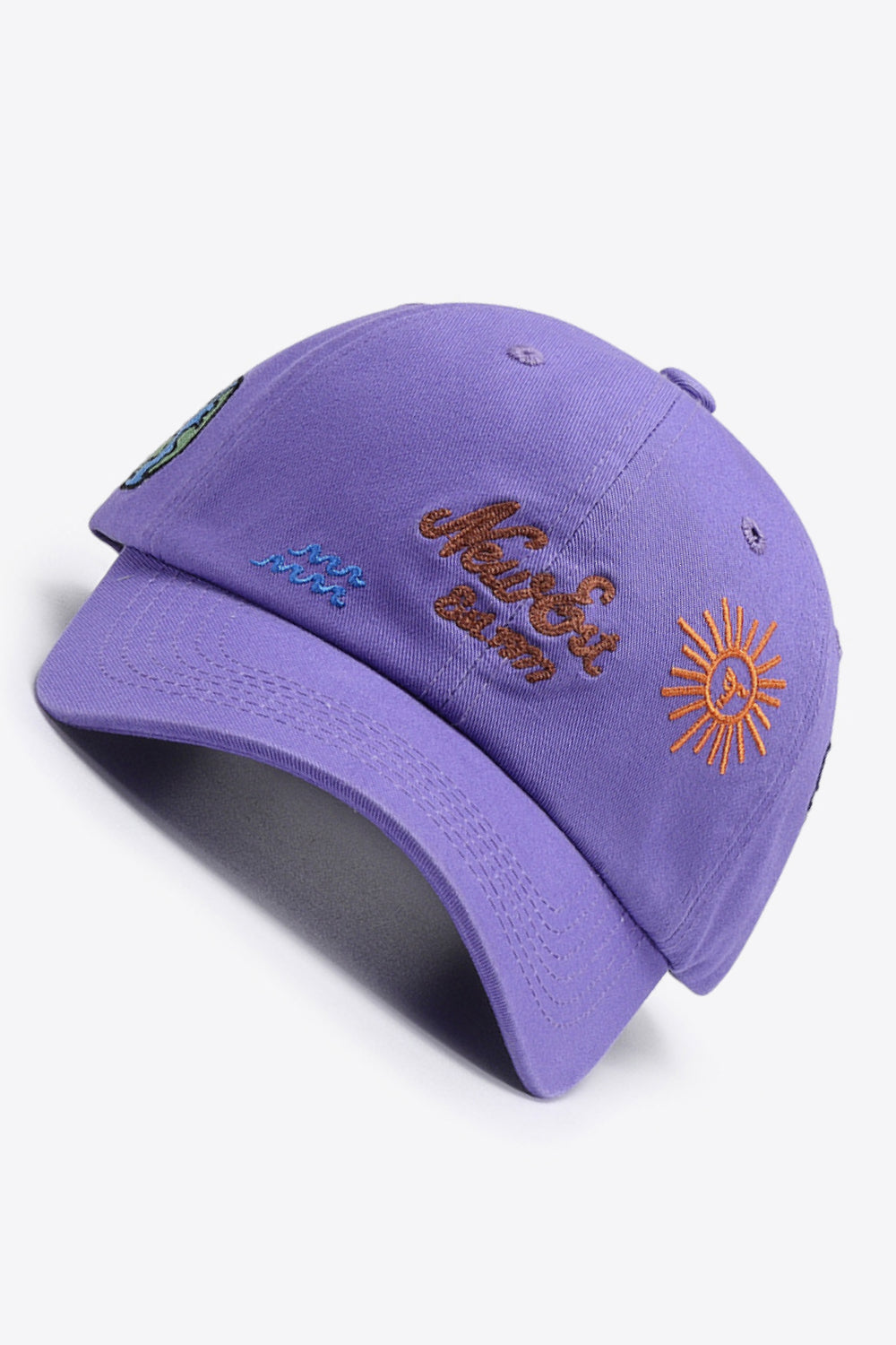 Contrast Embroidered Baseball Cap