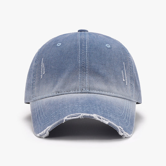 Distressed Washed Adjustable Baseball Cap